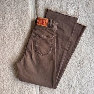DR.Denim brown high rise wide leg jeans